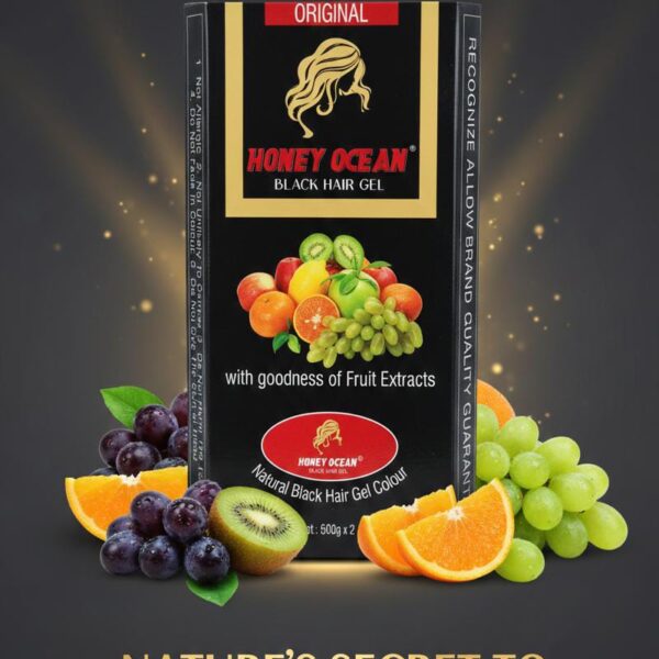 Honey Ocean Black Hair Gel Colour (Fruit Vinegar)