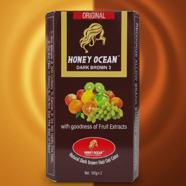 Honey Ocean Dark Brown Hair Gel Colour (Fruit Vinegar)