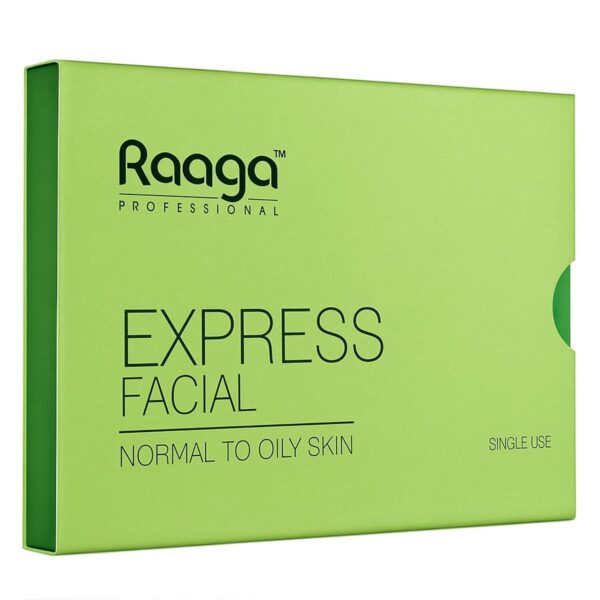 Raaga Professional Express Facial Kit (1+1) | Normal to Oily | 35gm,Green